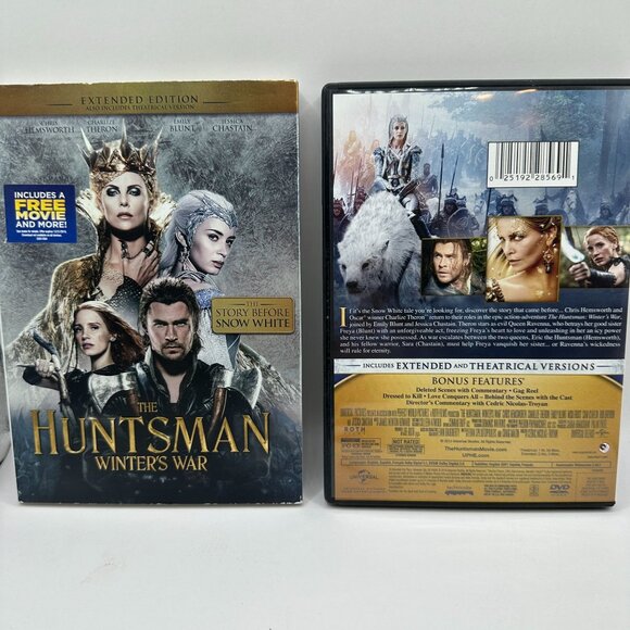 The Huntsman Winters War DVD 2016 Extended Edition Charlize Theron Universal - Picture 5 of 6